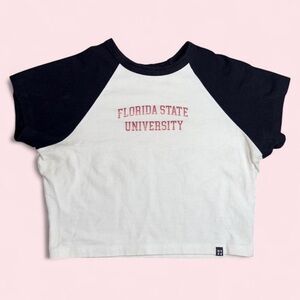 Florida State University baby tee Shirt - Black and White